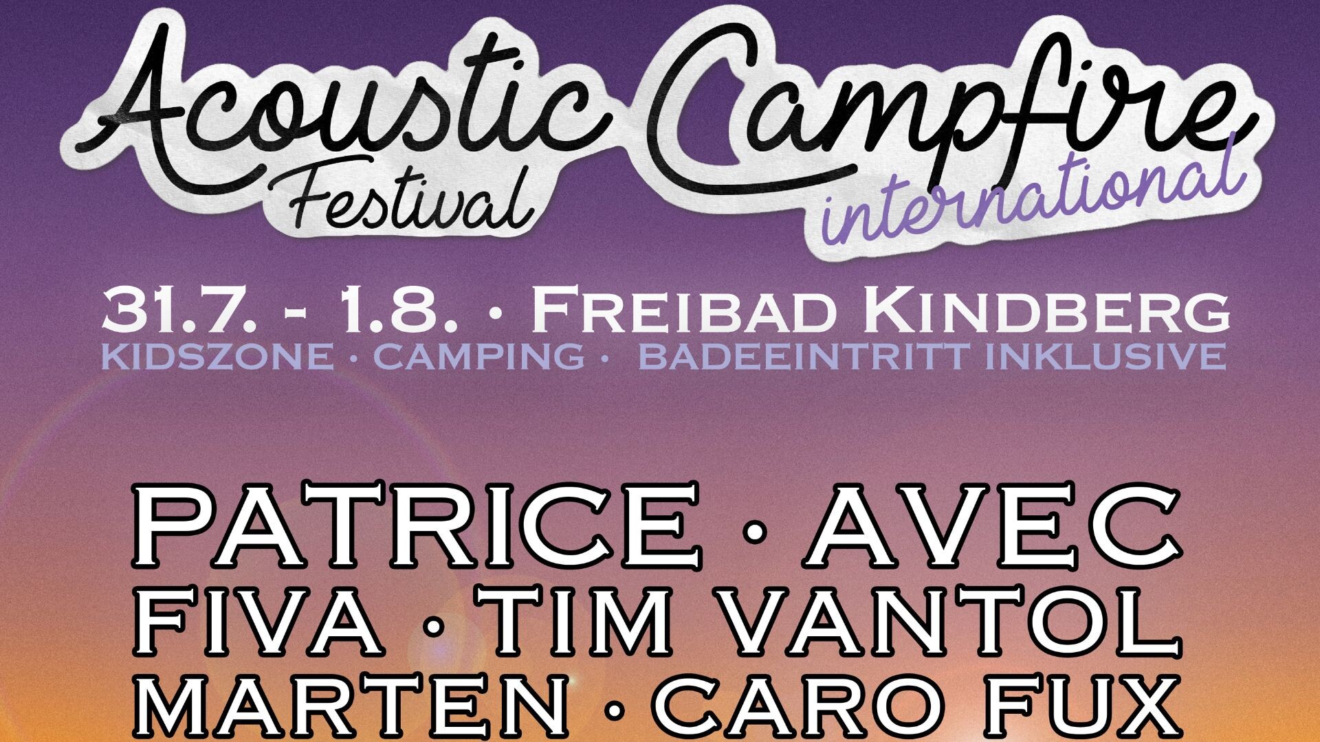 Acoustic Campfire Festival Plakat