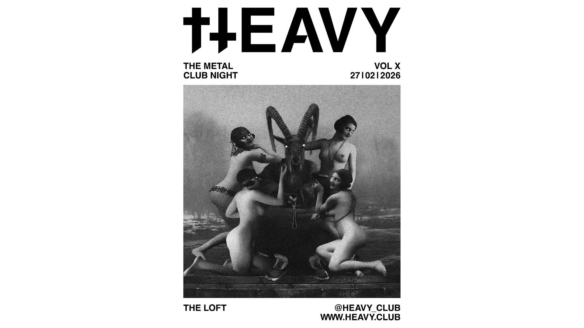 Logo Schriftzug Heavy  the Metal Club Night