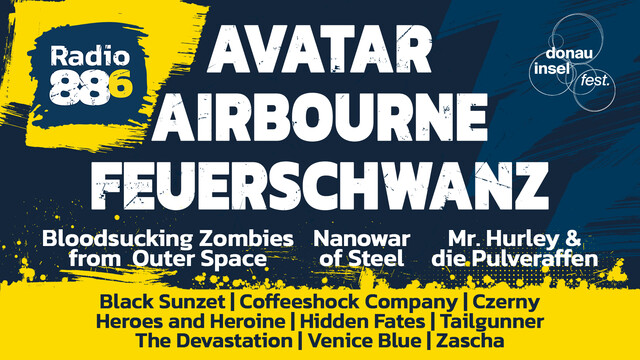 LineUp der 88.6 Donauinselfest Bühne 2026