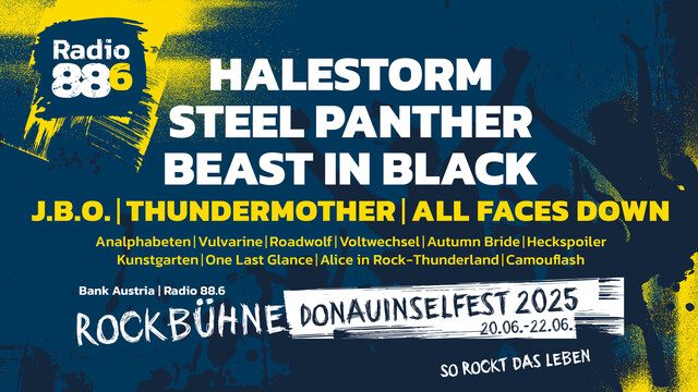 LineUp der 88.6 Donauinselfest Bühne 2025